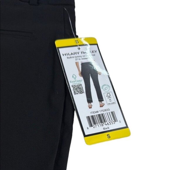 Hilary Radley Pants Black High Rise Slim Leg Pull On Women's Size S - Picture 7 of 8
